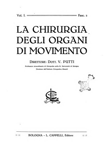 La chirurgia degli organi di movimento