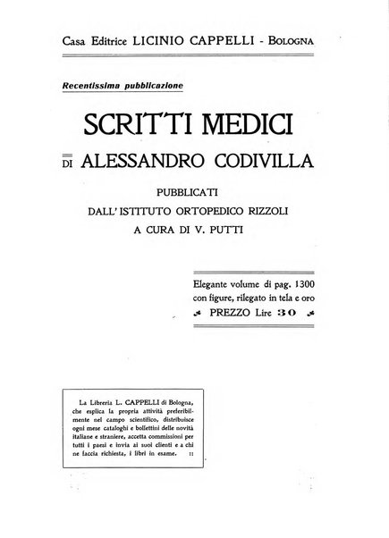 La chirurgia degli organi di movimento