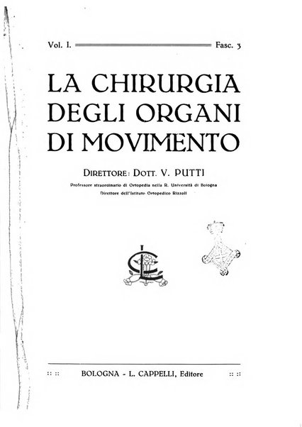 La chirurgia degli organi di movimento