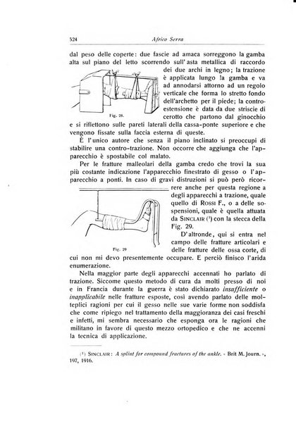 La chirurgia degli organi di movimento