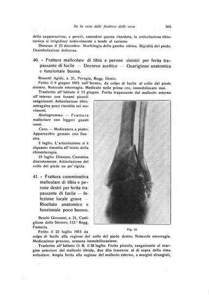 La chirurgia degli organi di movimento