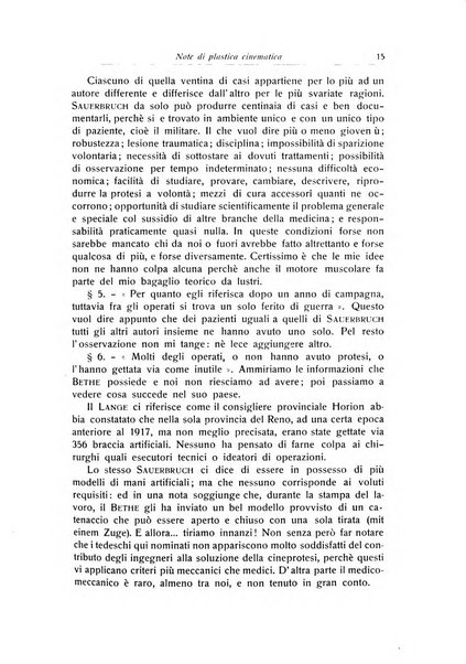 La chirurgia degli organi di movimento