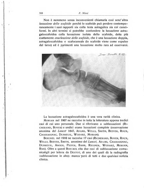 La chirurgia degli organi di movimento