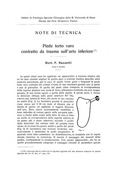 La chirurgia degli organi di movimento