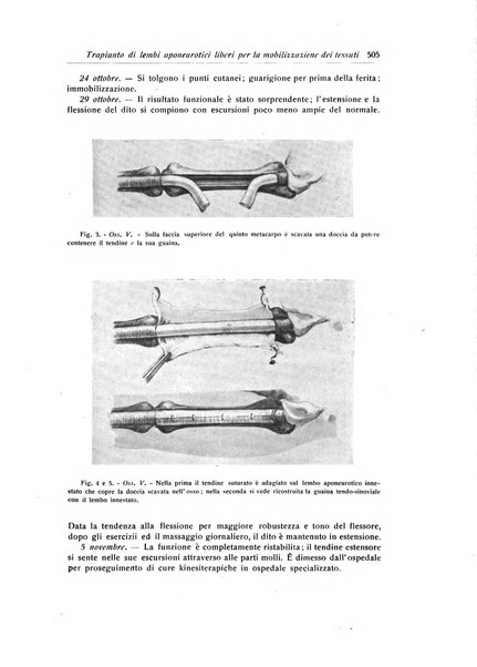 La chirurgia degli organi di movimento