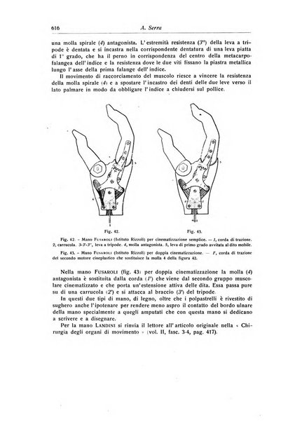 La chirurgia degli organi di movimento