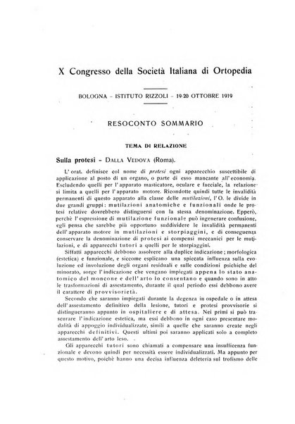 La chirurgia degli organi di movimento