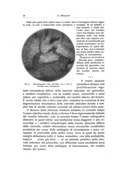 La chirurgia degli organi di movimento