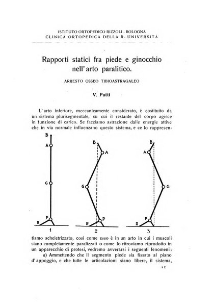 La chirurgia degli organi di movimento