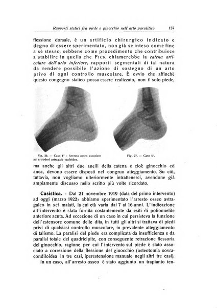 La chirurgia degli organi di movimento