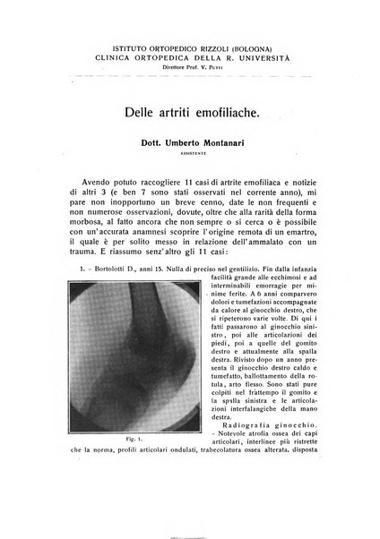 La chirurgia degli organi di movimento