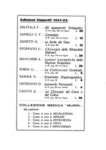 La chirurgia degli organi di movimento