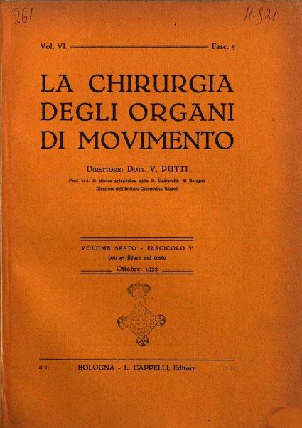 La chirurgia degli organi di movimento