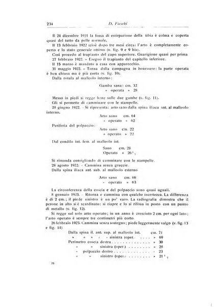 La chirurgia degli organi di movimento