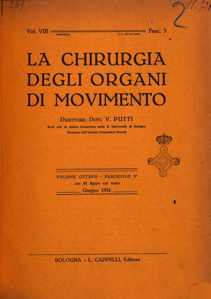 La chirurgia degli organi di movimento