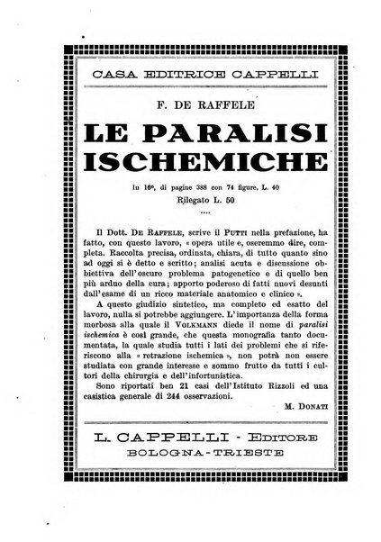 La chirurgia degli organi di movimento