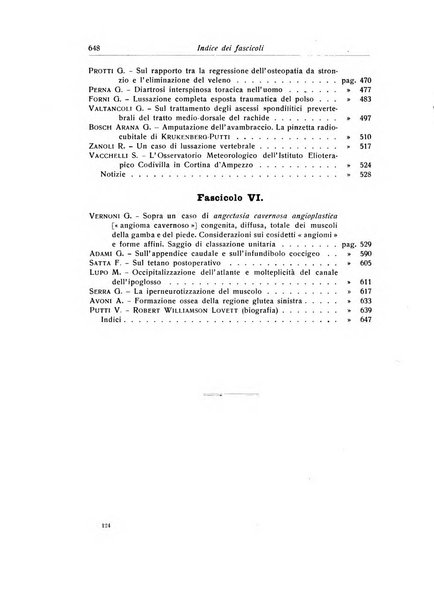 La chirurgia degli organi di movimento