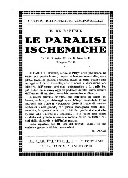 La chirurgia degli organi di movimento