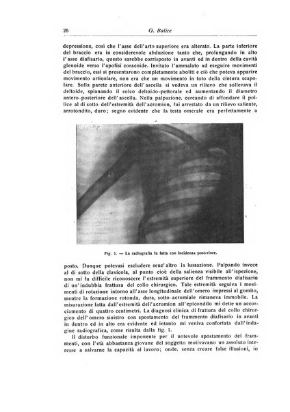 La chirurgia degli organi di movimento