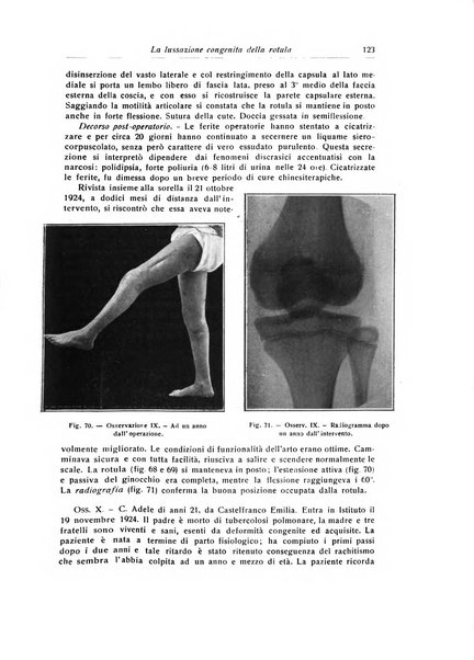 La chirurgia degli organi di movimento