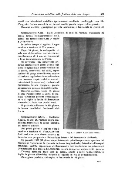 La chirurgia degli organi di movimento