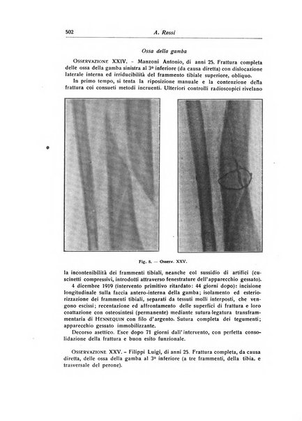 La chirurgia degli organi di movimento