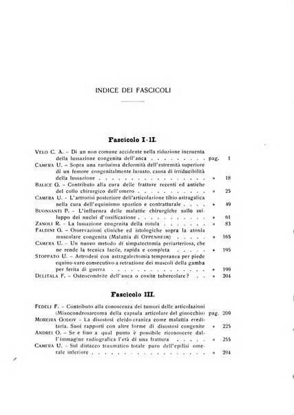 La chirurgia degli organi di movimento