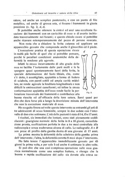 La chirurgia degli organi di movimento