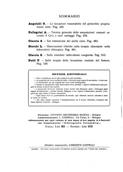 La chirurgia degli organi di movimento