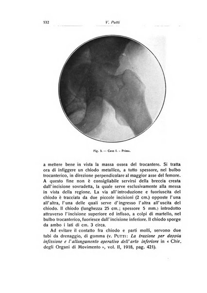 La chirurgia degli organi di movimento