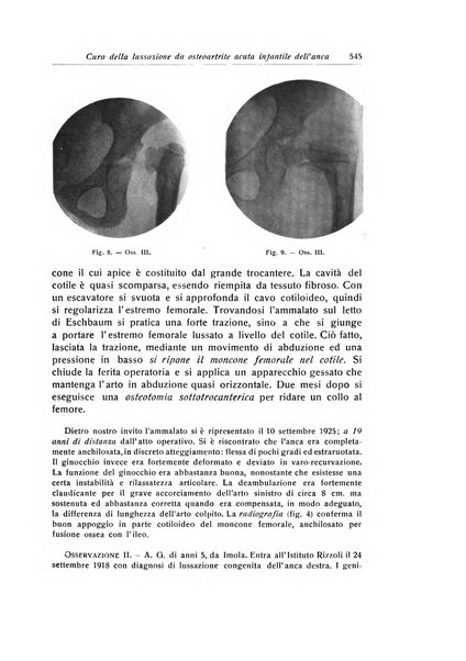 La chirurgia degli organi di movimento