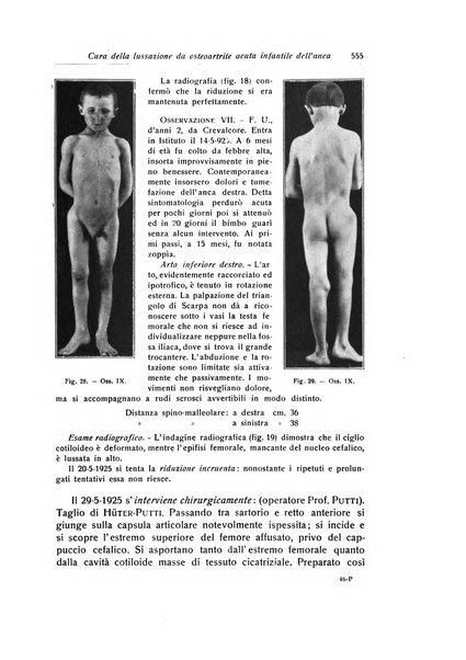 La chirurgia degli organi di movimento