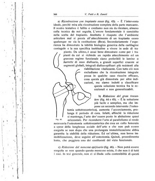 La chirurgia degli organi di movimento