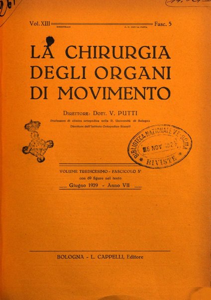 La chirurgia degli organi di movimento