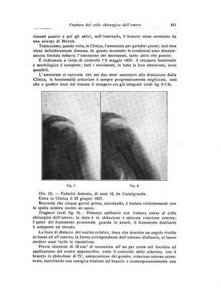 La chirurgia degli organi di movimento