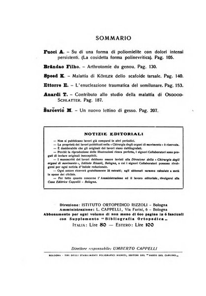 La chirurgia degli organi di movimento