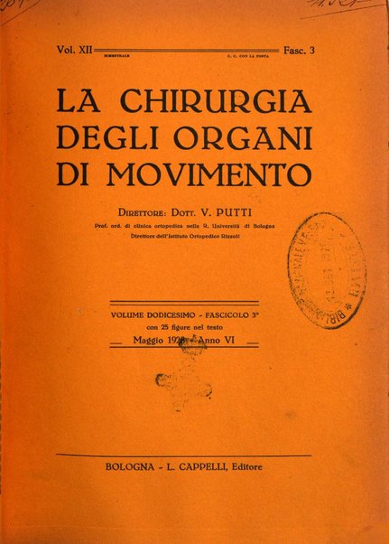 La chirurgia degli organi di movimento