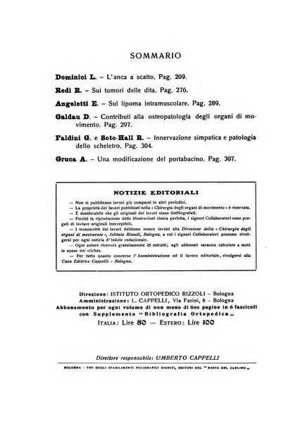 La chirurgia degli organi di movimento