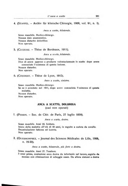 La chirurgia degli organi di movimento