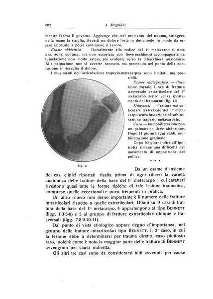 La chirurgia degli organi di movimento