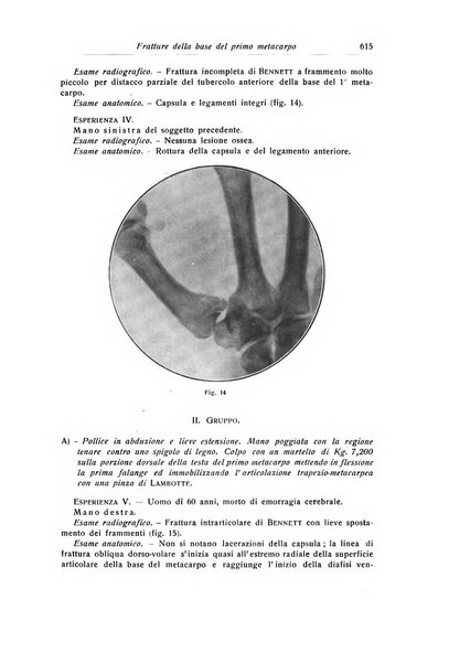 La chirurgia degli organi di movimento