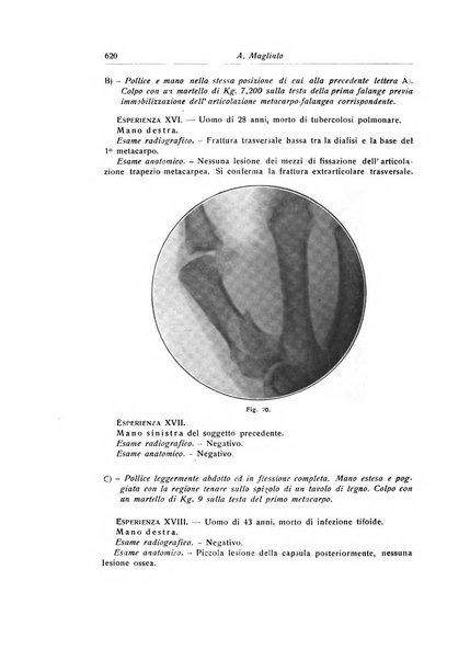 La chirurgia degli organi di movimento