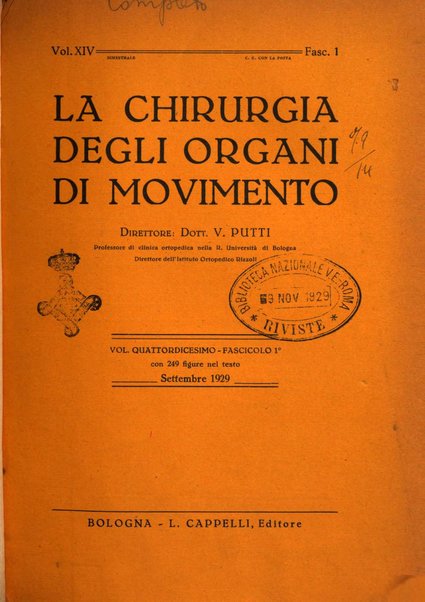 La chirurgia degli organi di movimento