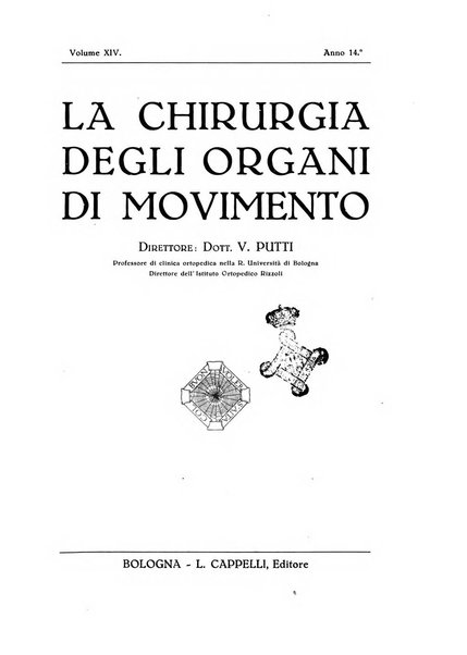 La chirurgia degli organi di movimento