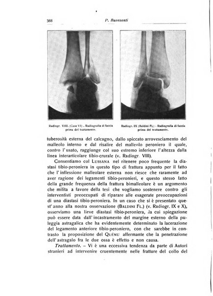 La chirurgia degli organi di movimento