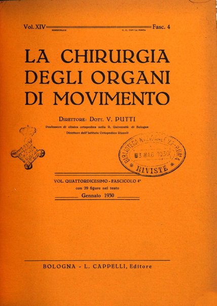 La chirurgia degli organi di movimento