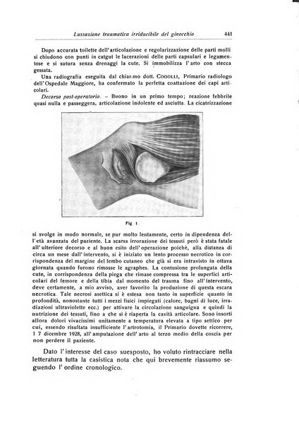 La chirurgia degli organi di movimento