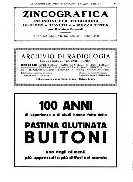 La chirurgia degli organi di movimento