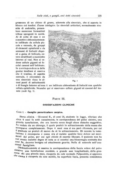 La chirurgia degli organi di movimento