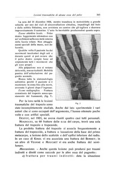 La chirurgia degli organi di movimento